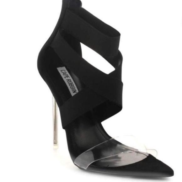 Cape Robbin Shoes - Cape Robbin Black Peep Toe Heels